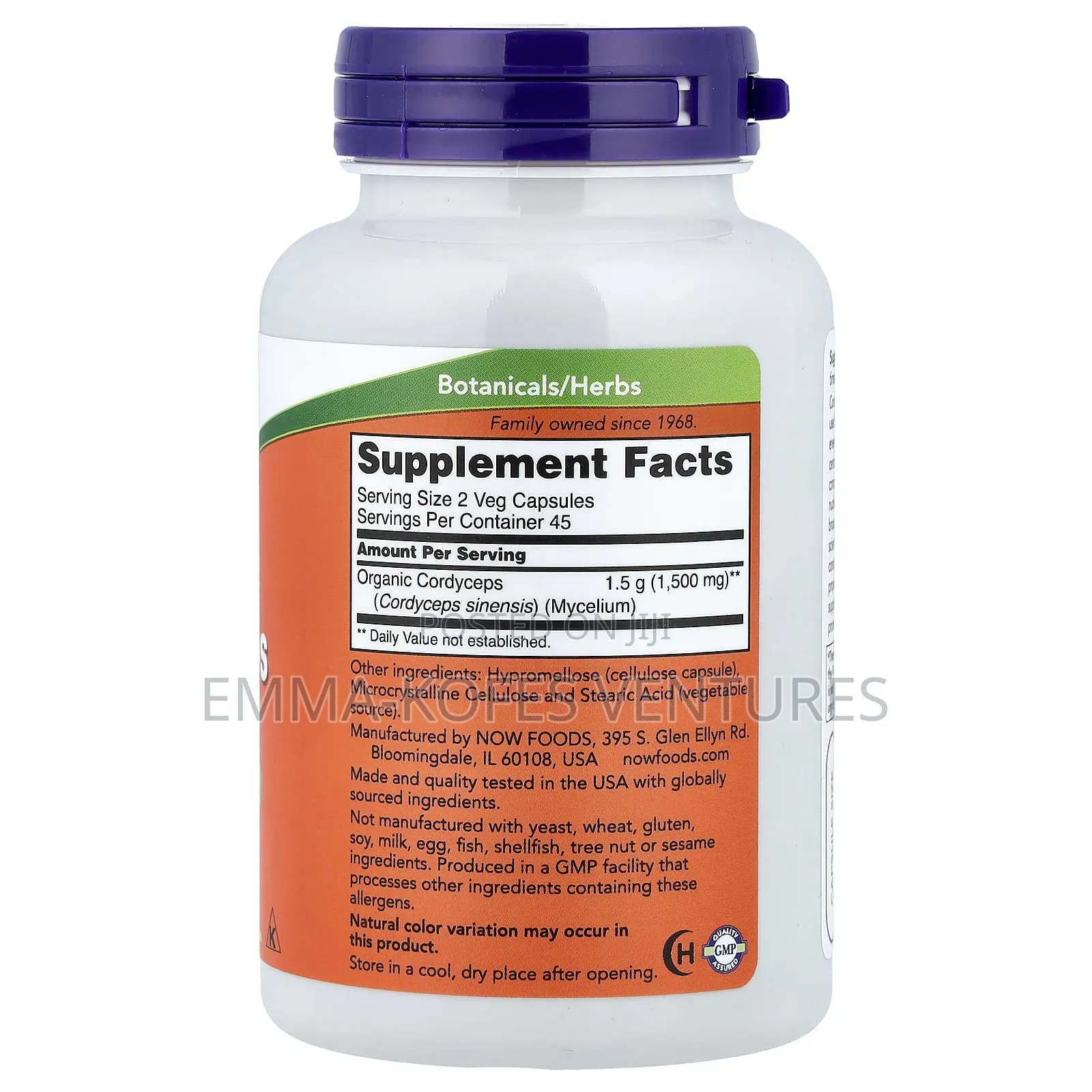 Now Foods Cordyceps 750mg 90 Veg Capsules