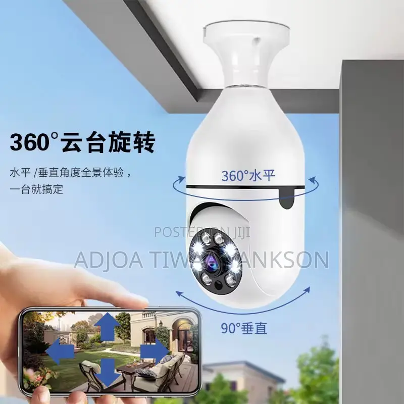Mini Wireless Indoor Security Camera 1080p Full Hd 360, Night Vision