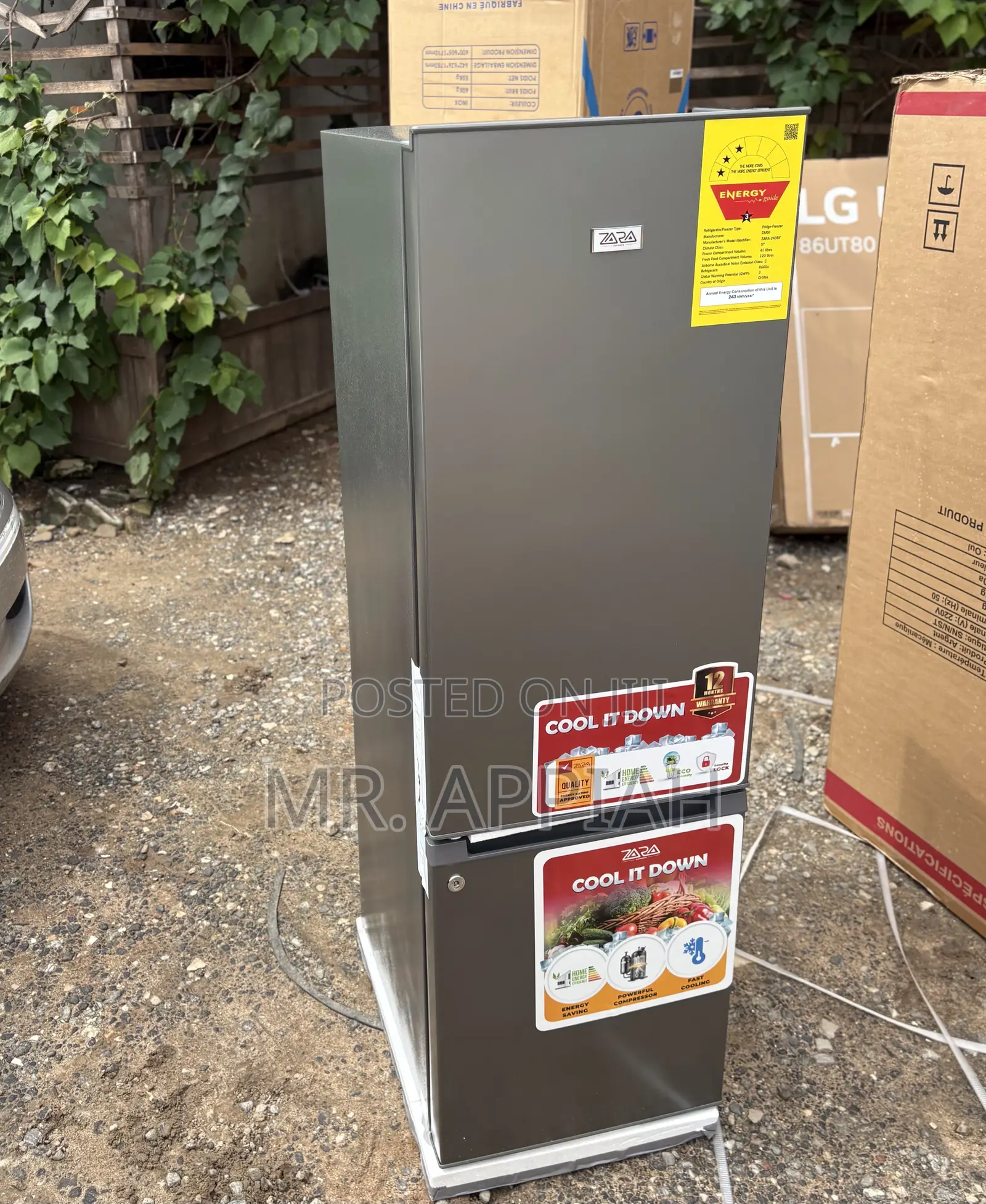Extra Unique Zara Bottom Mount Freezer Fridge(201l) 