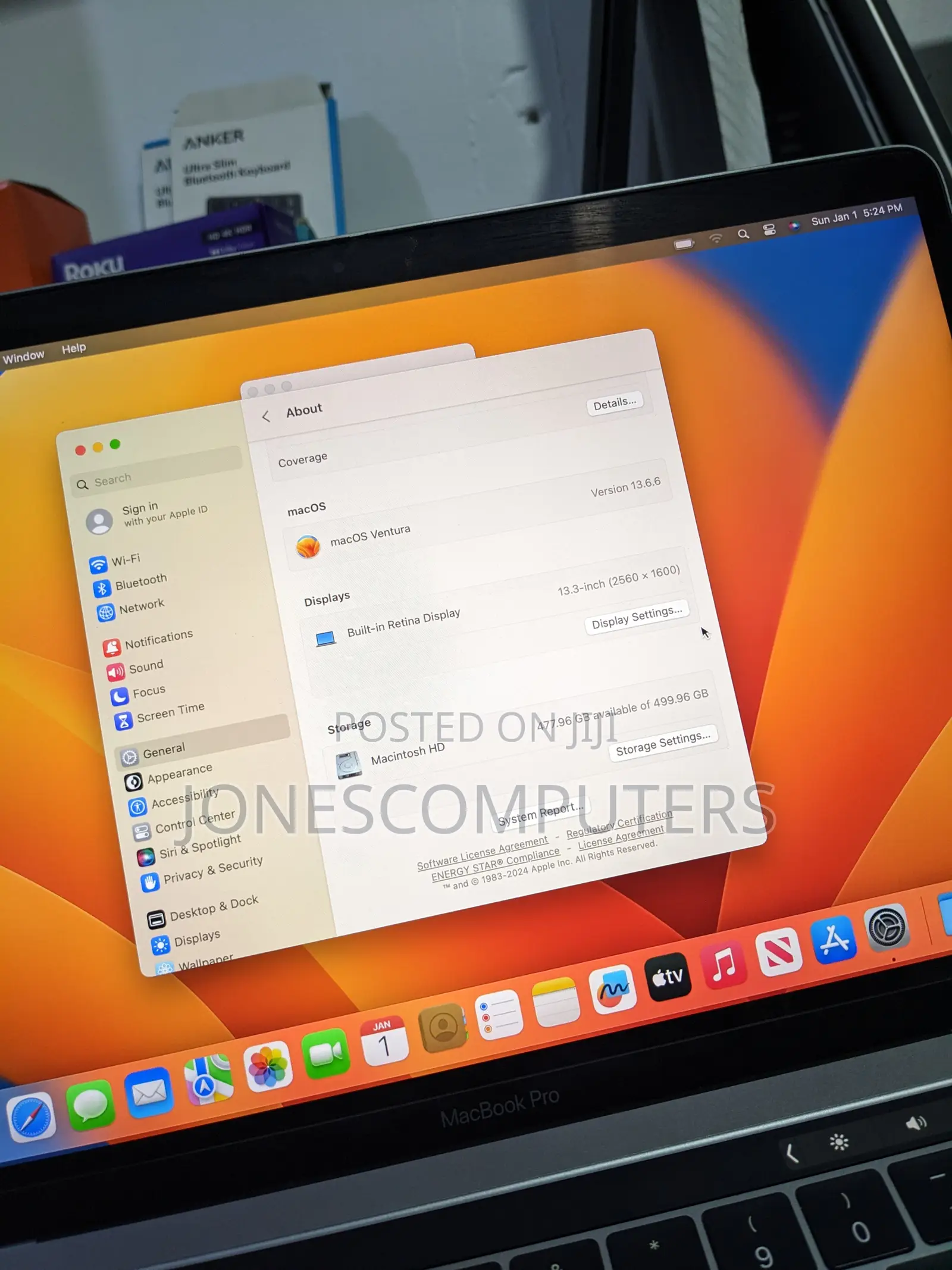 Laptop Apple MacBook Pro 2017 8GB Intel Core i5 SSD 500GB