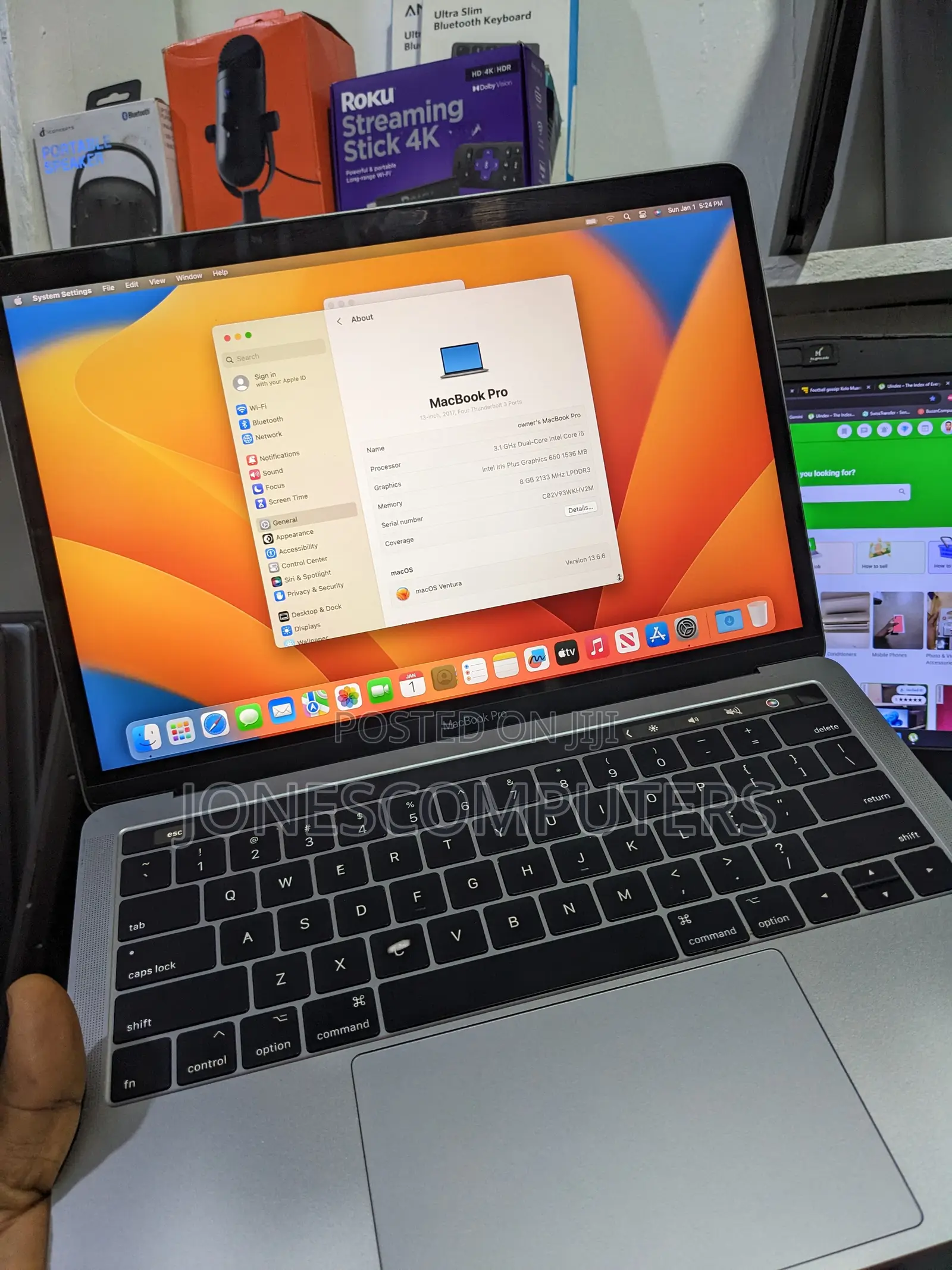 Laptop Apple MacBook Pro 2017 8GB Intel Core i5 SSD 500GB