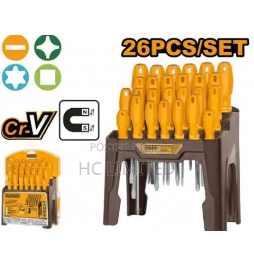 Ingco 26 PCS Screwdriver Set - Hksd2658