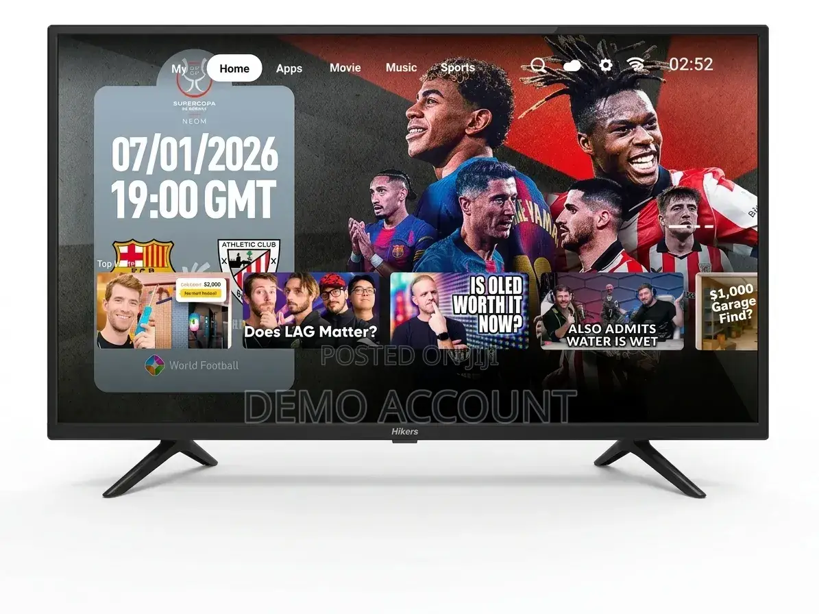Hikers Smart Tv Led Flat Screen for Sale on Jiji Ghana