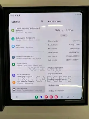 New Samsung Galaxy Z Fold4 256 GB Gray