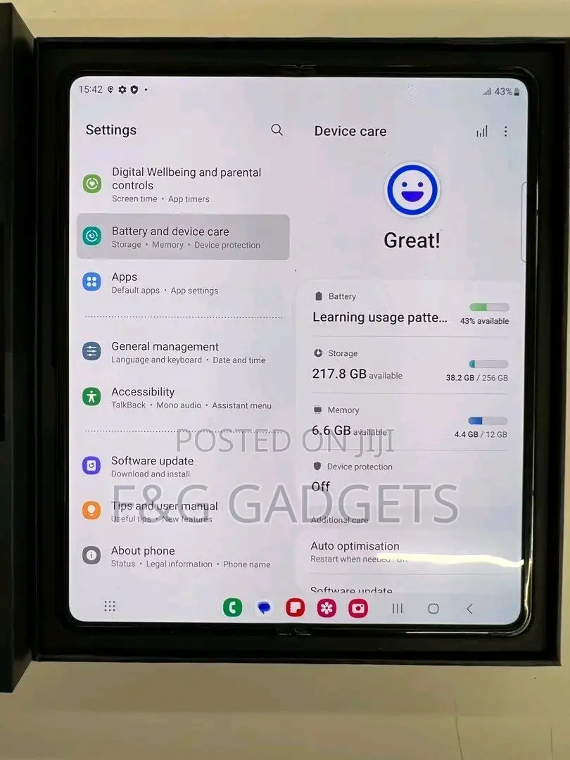 New Samsung Galaxy Z Fold4 256 GB Gray