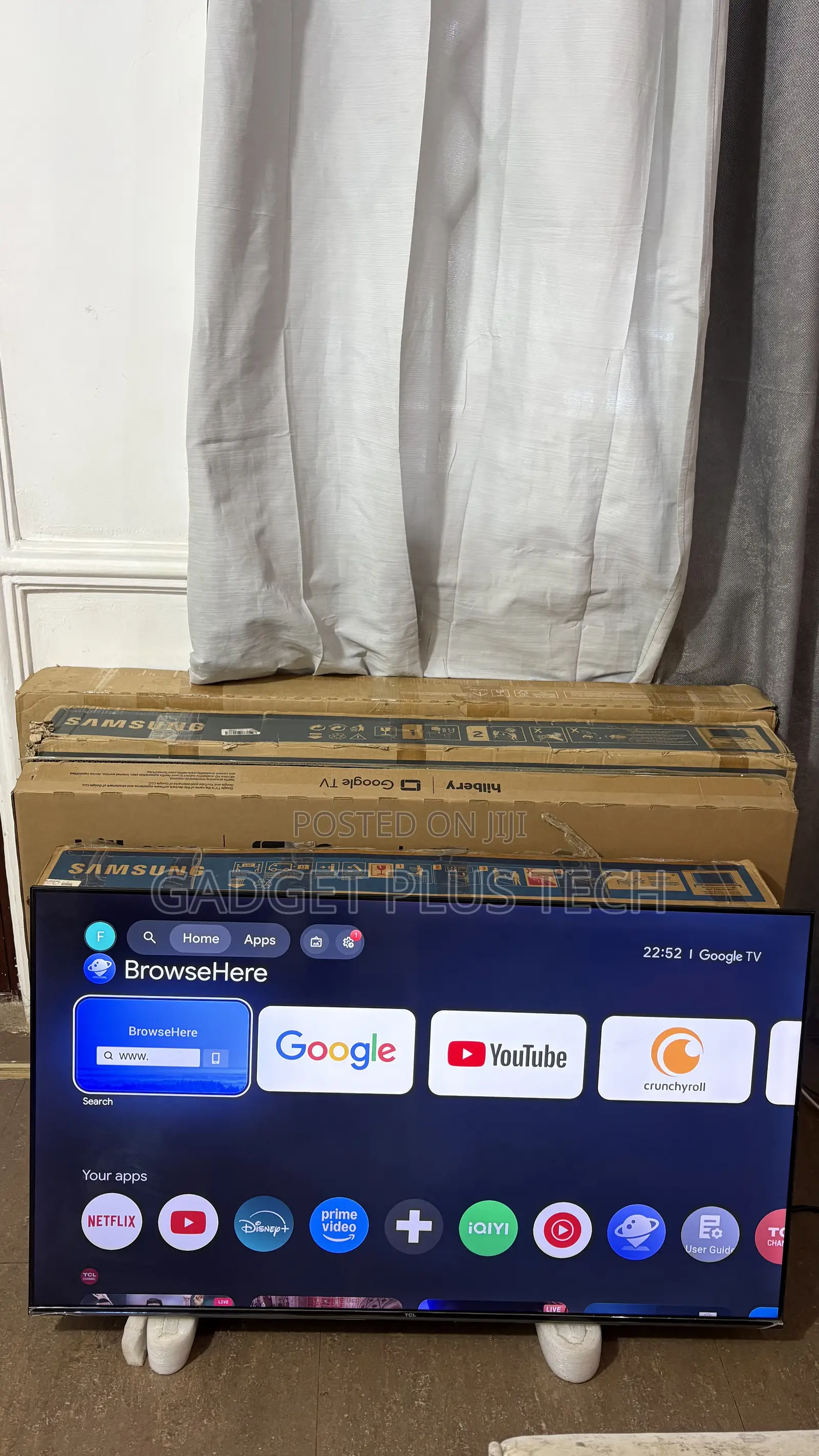 Home Used 50” TCL Uhd Google Tv