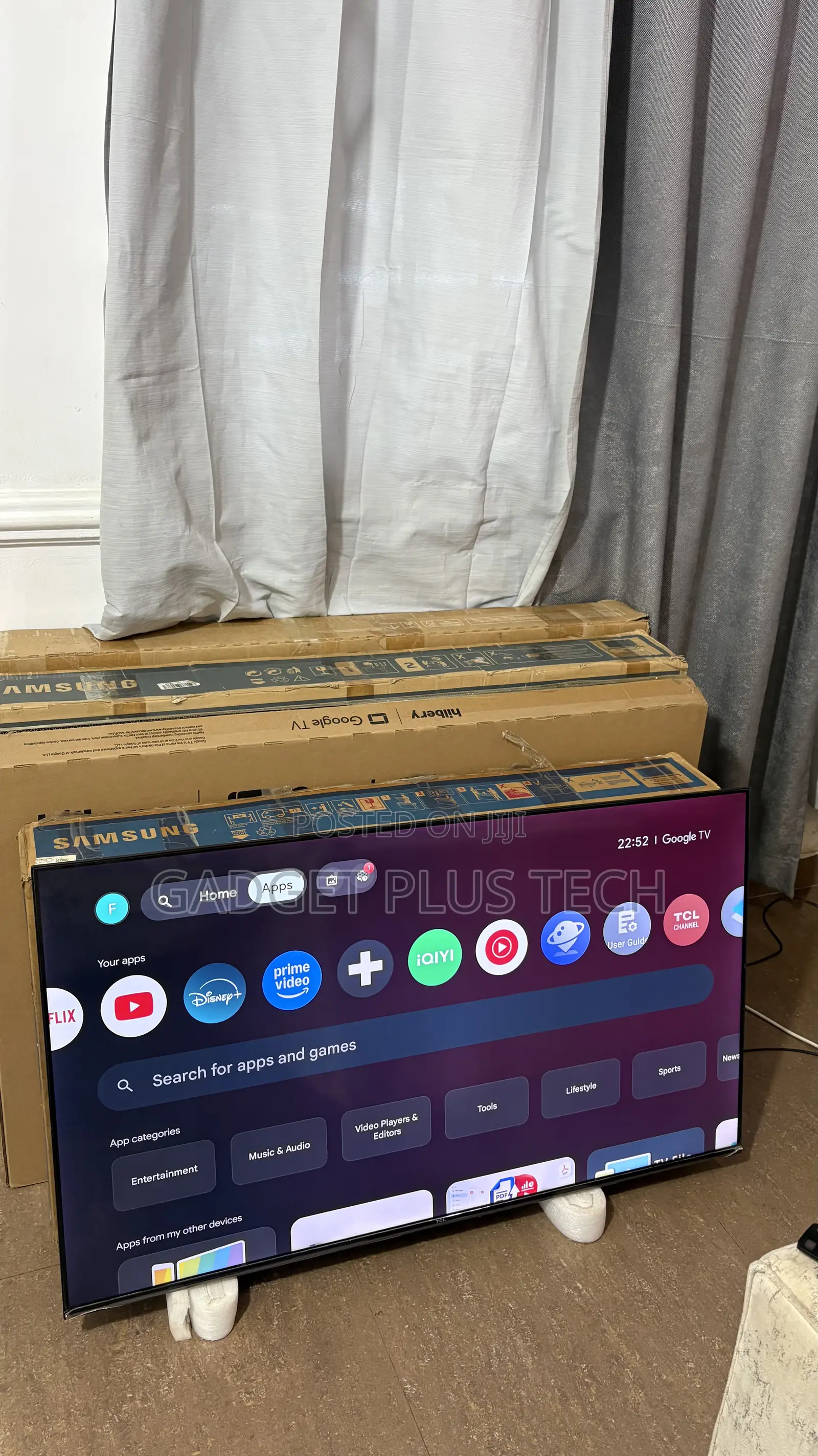 Home Used 50” TCL Uhd Google Tv