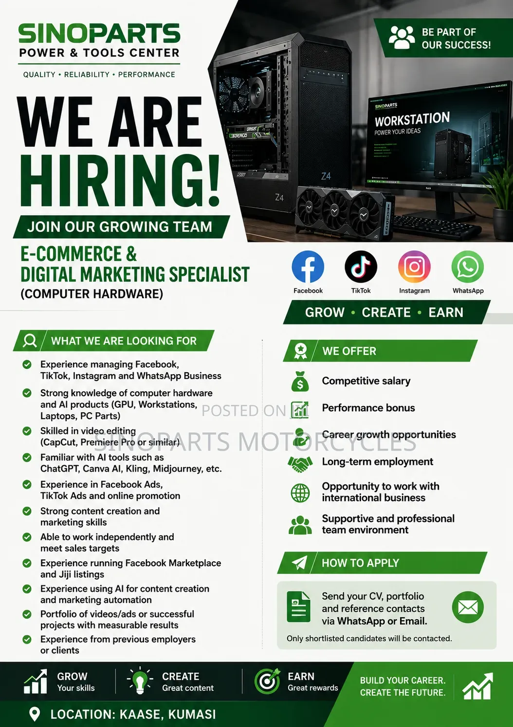 E-Commerce Digital Marketing Specialist (Computer Hardware)