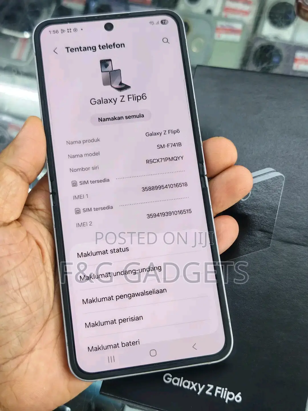 New Samsung Galaxy Z Flip6 256 GB Black