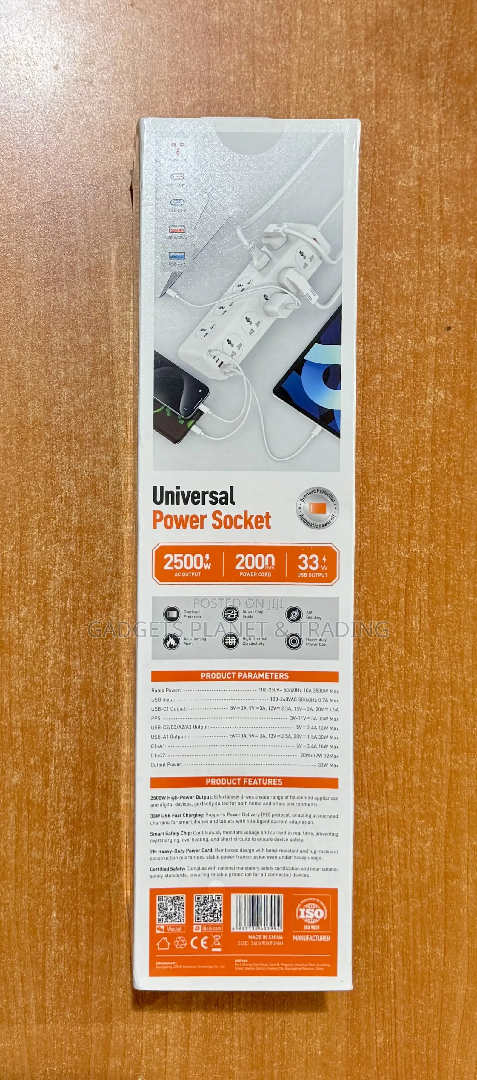 Ldnio 10 Ports 2500w 10a Power Strip With 33w 3 Usb 3 Usb-c Ports