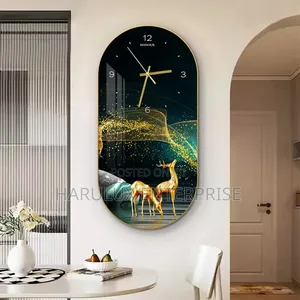 Modern Wall Clock Wall Art Decor - 60x30cm L