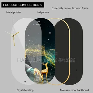 Modern Wall Clock Wall Art Decor - 60x30cm L