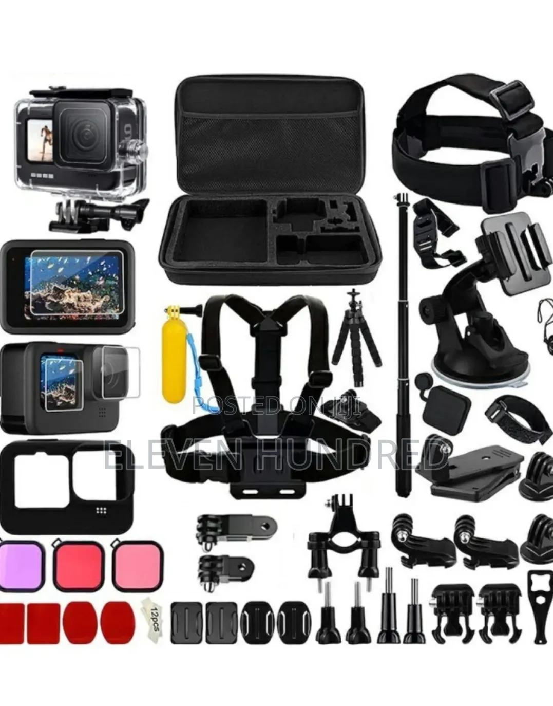 Gopro Hero 12, 11, 10, 9 Accessories Kit