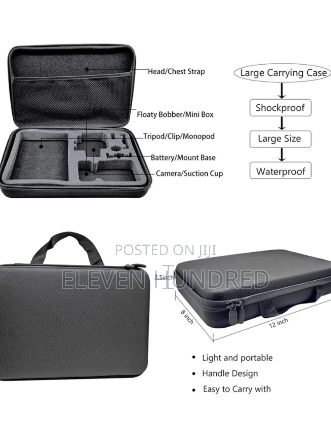 Gopro Hero 12, 11, 10, 9 Accessories Kit