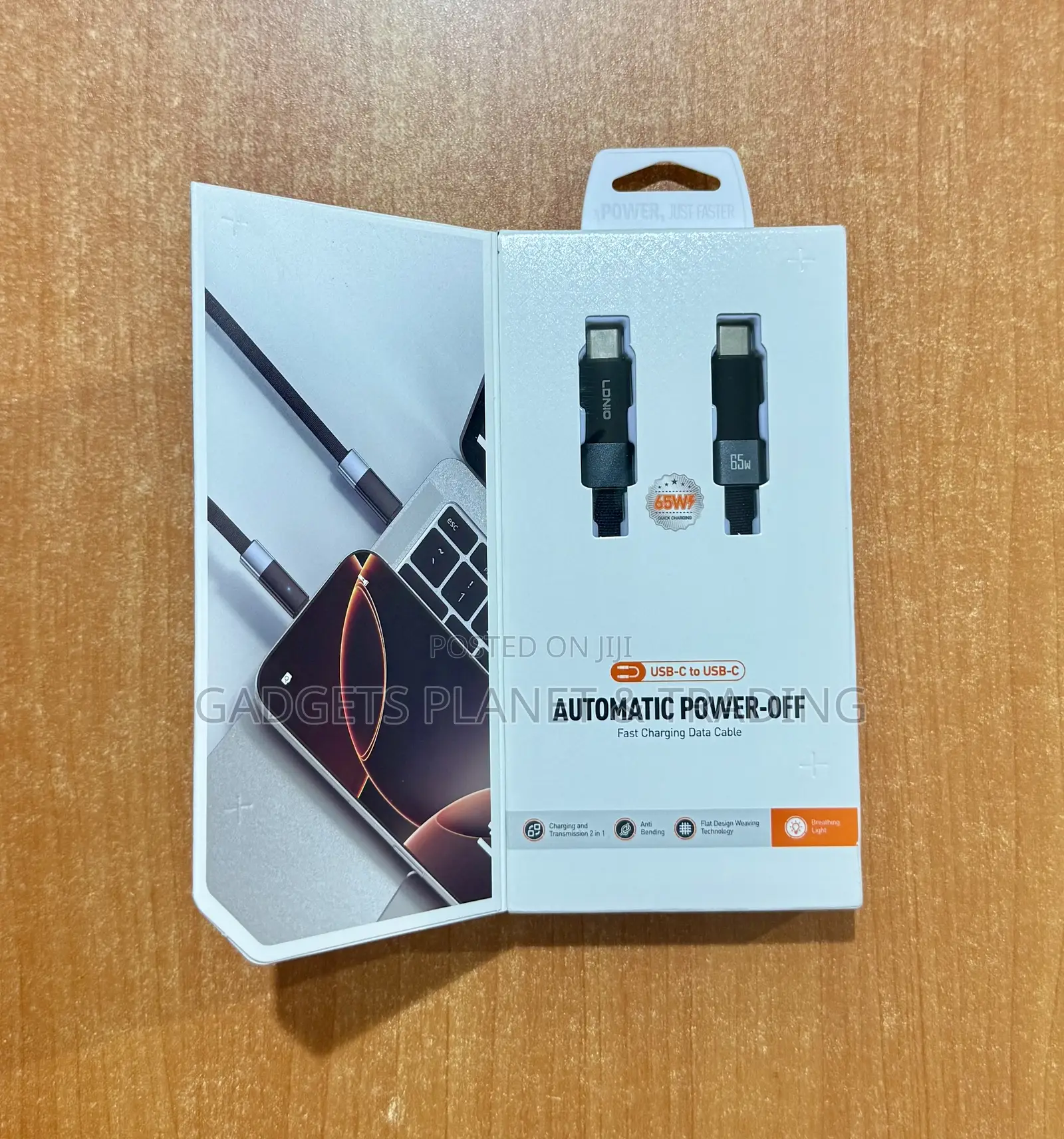 Ldnio Lc241c High Speed Type C to Type C Usb Cable 1m 65w for Devices