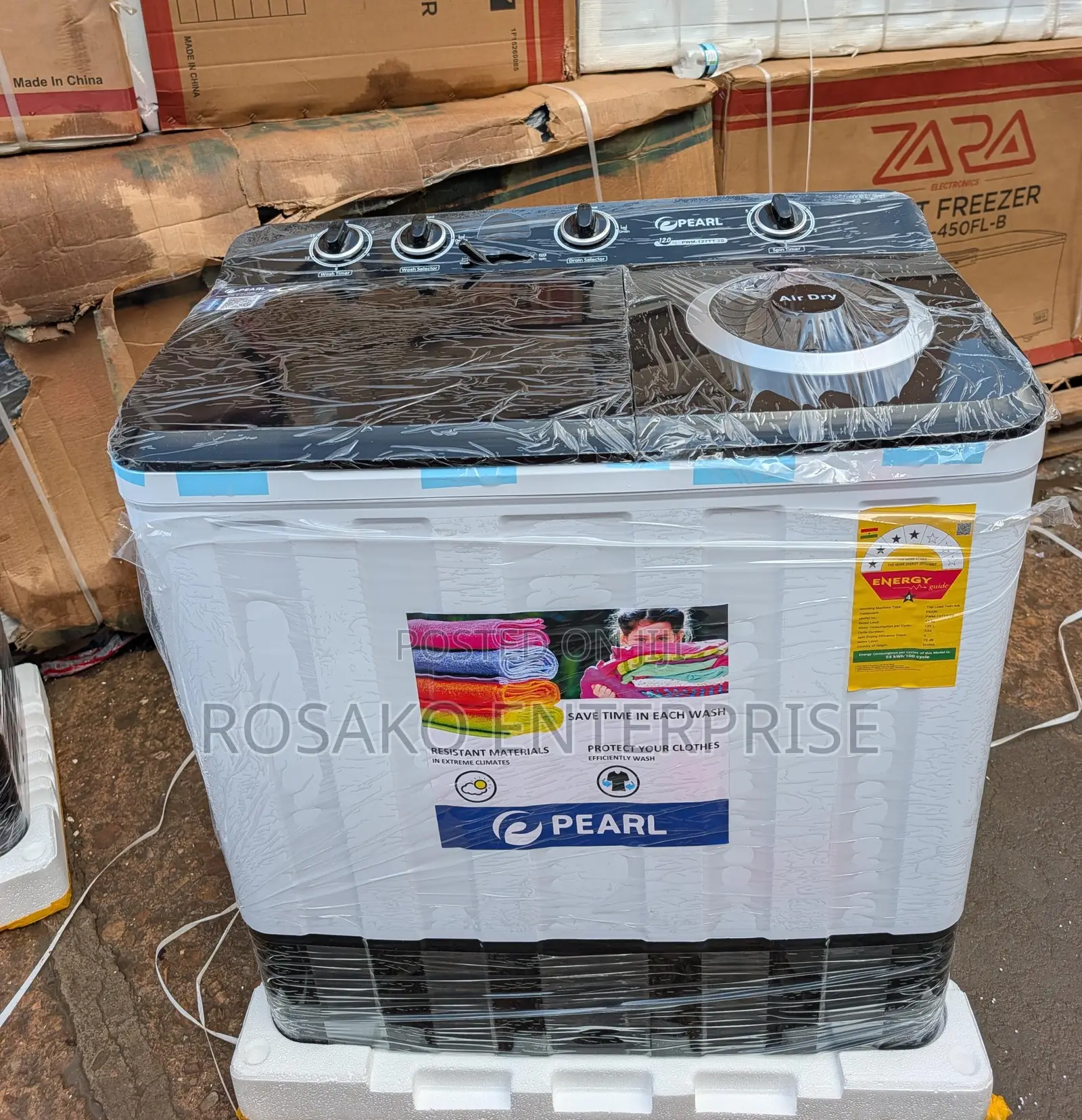 Pearl 12kg Semi Automatic Washing Machine Twin Tub