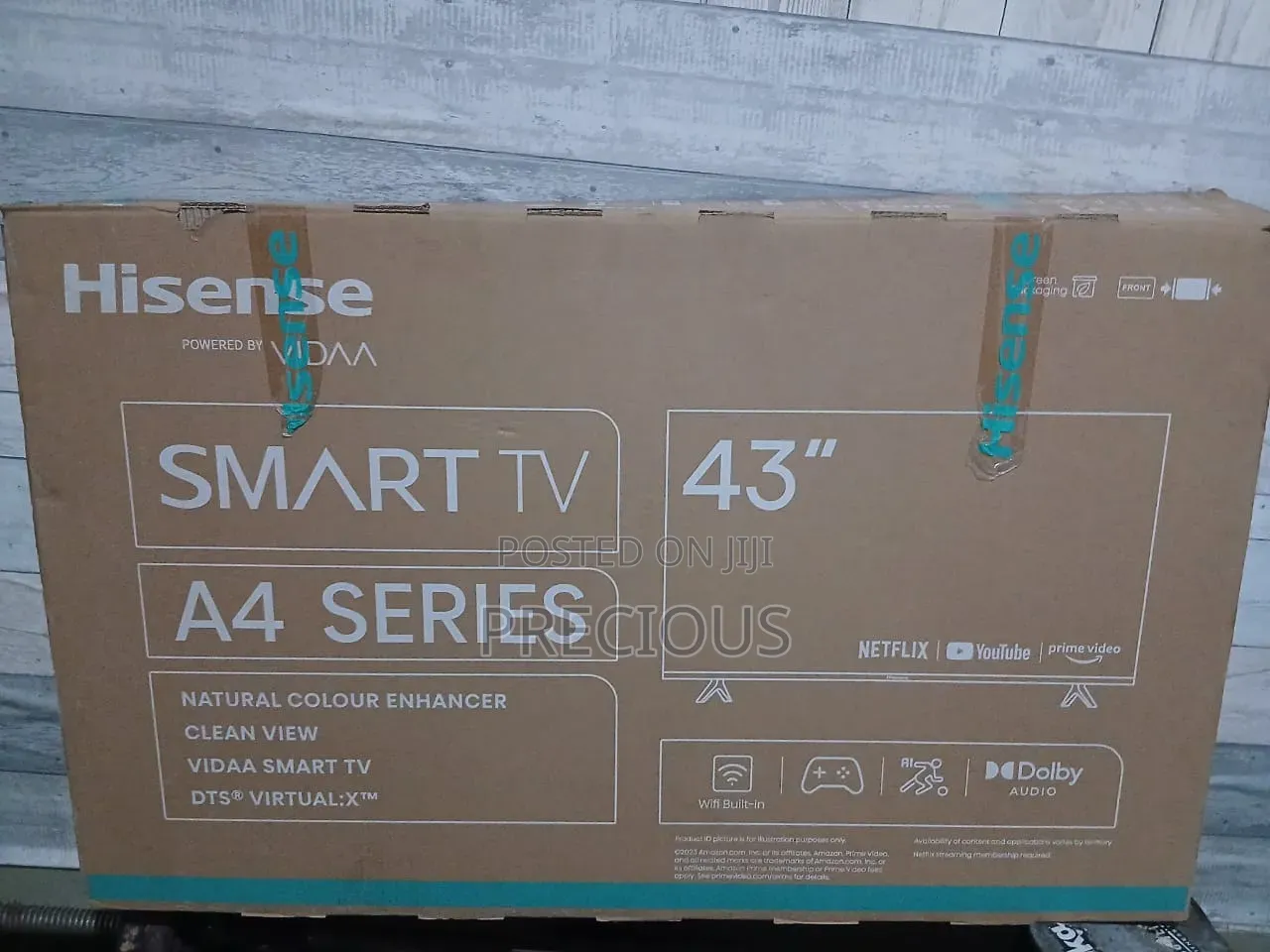 43" Frameless Smart Hisense Tv