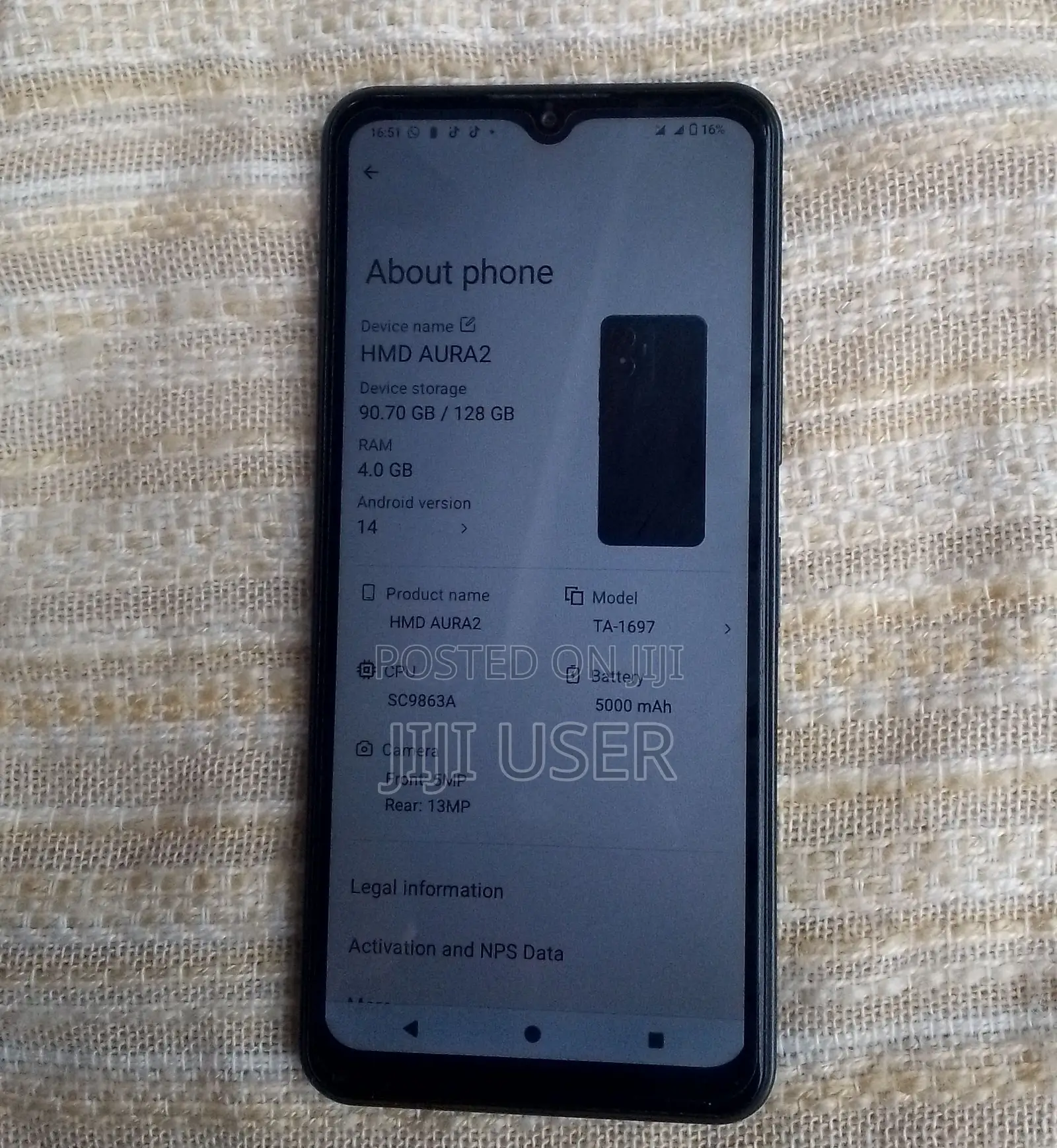 HMD Aura 2 256 GB Black