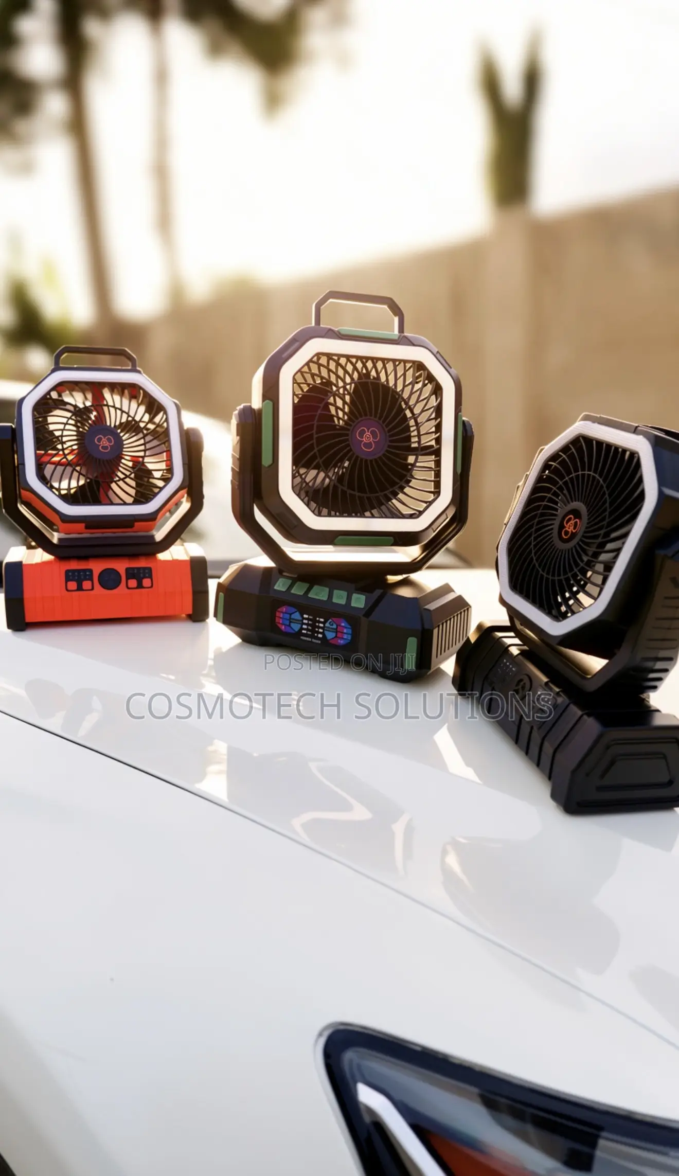 Rechargeable Fan Power Bank Lamp
