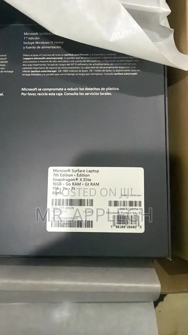 New Microsoft Surface Laptop 7 16GB Qualcomm Snapdragon X Elite SSD 1T