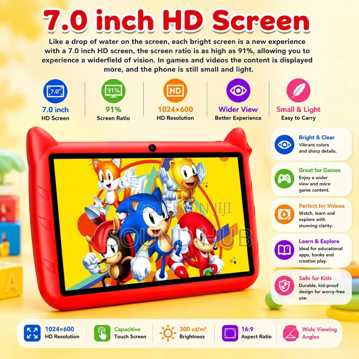 New Tablet 64 GB Red