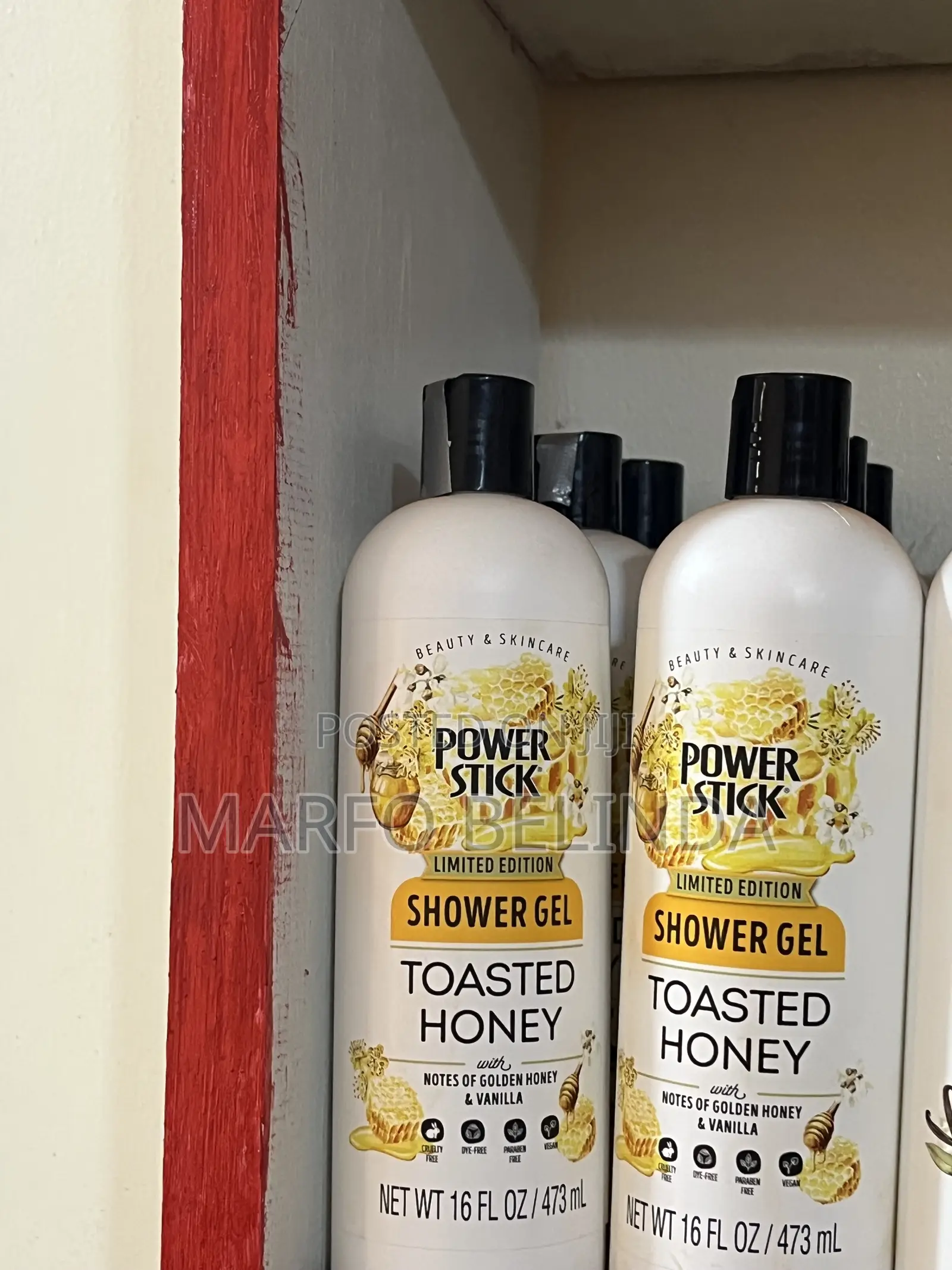Original Power Stick Posted Honey Shower Gel 473ml Limited Edition Usa