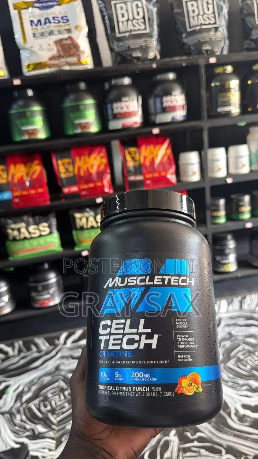 Muscletech Cell-Tech Creatine – 3 LBS Original Imported Supplement