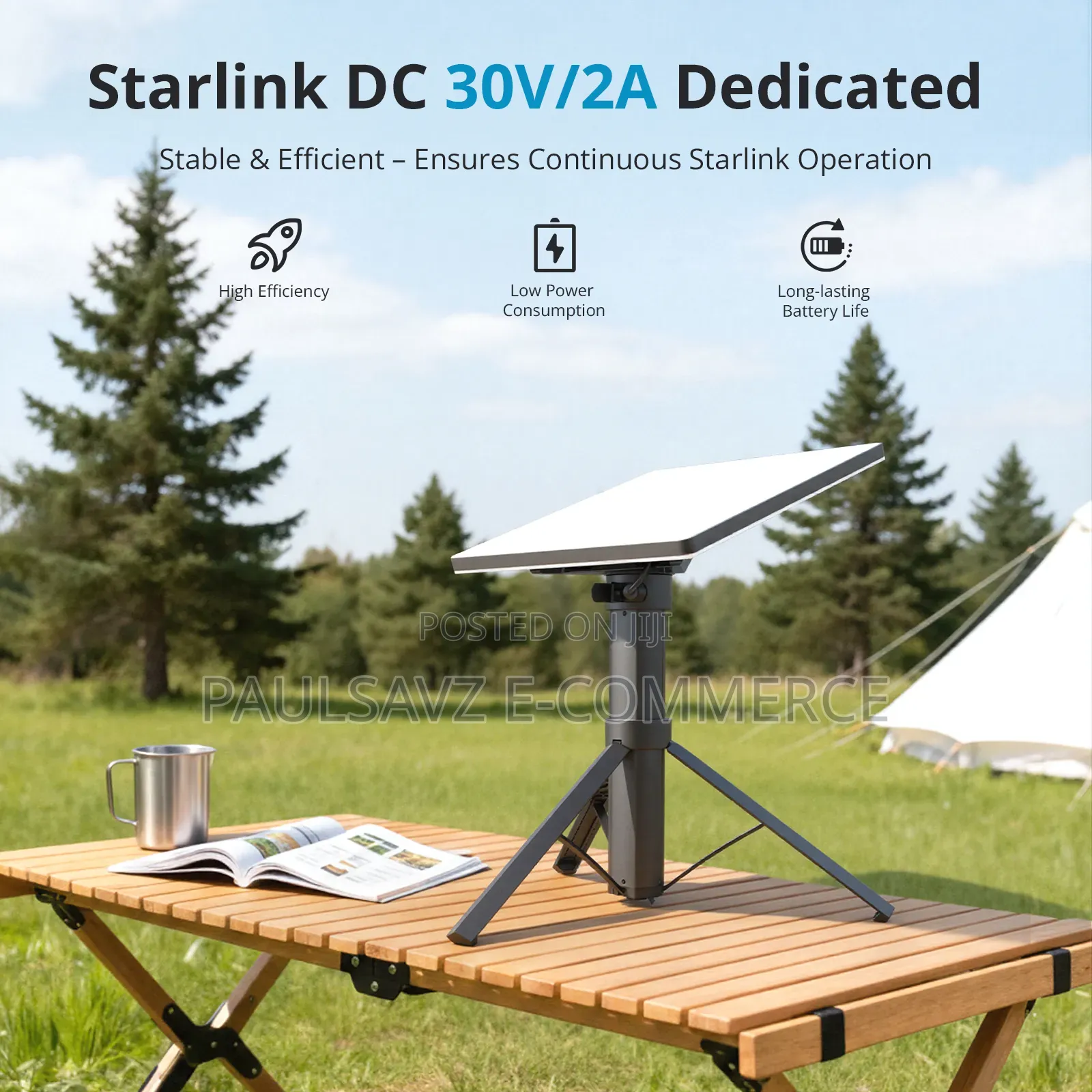 Starlink Mini All-in-One Tripod Battery