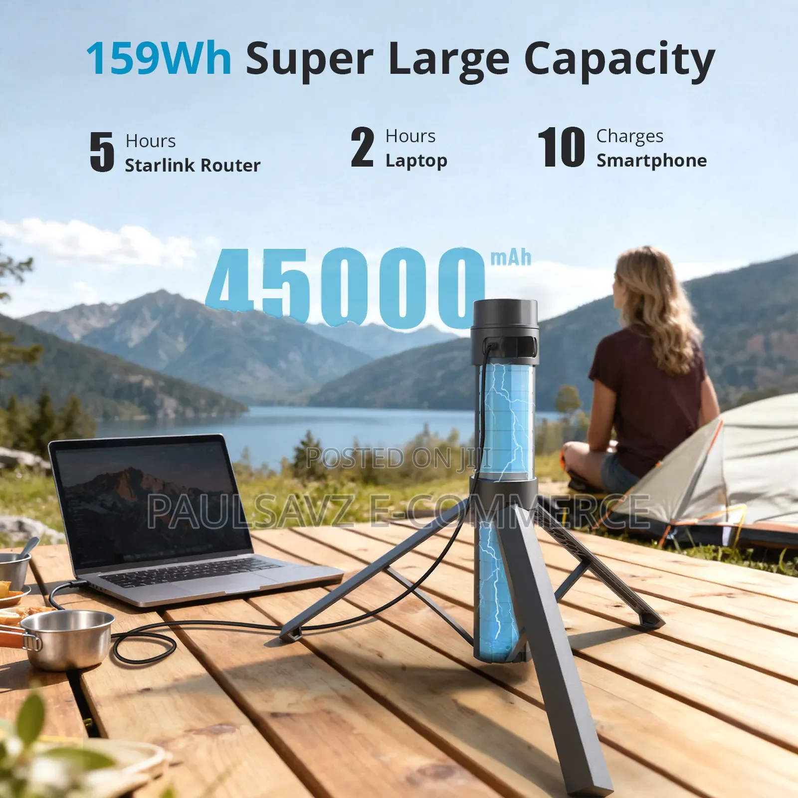 Starlink Mini All-in-One Tripod Battery