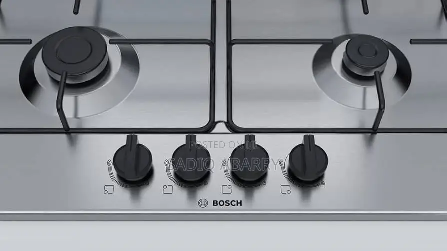Bosch Serie 4 Pgp6b5k85 Hob Stainless Steel Built-in 58 Cm Gas