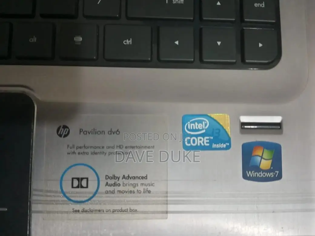 Laptop HP Pavilion Dv6 6GB Intel Core i3 SSD 128GB