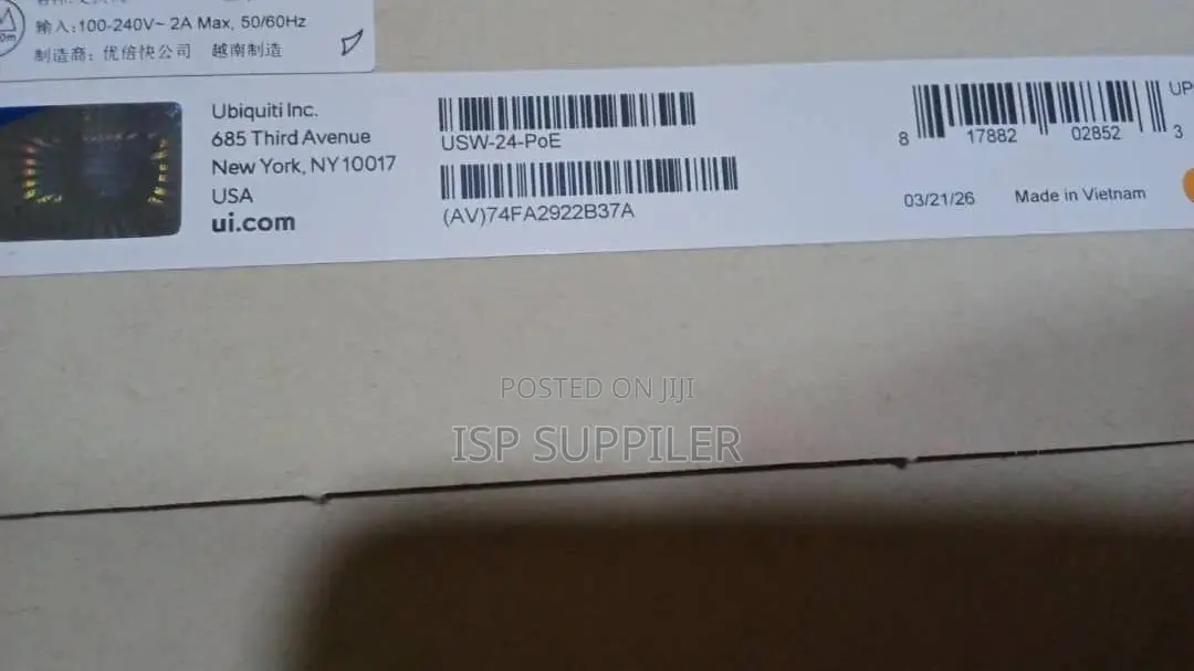 Ubiquiti Unifi Usw-24-Poe Switch