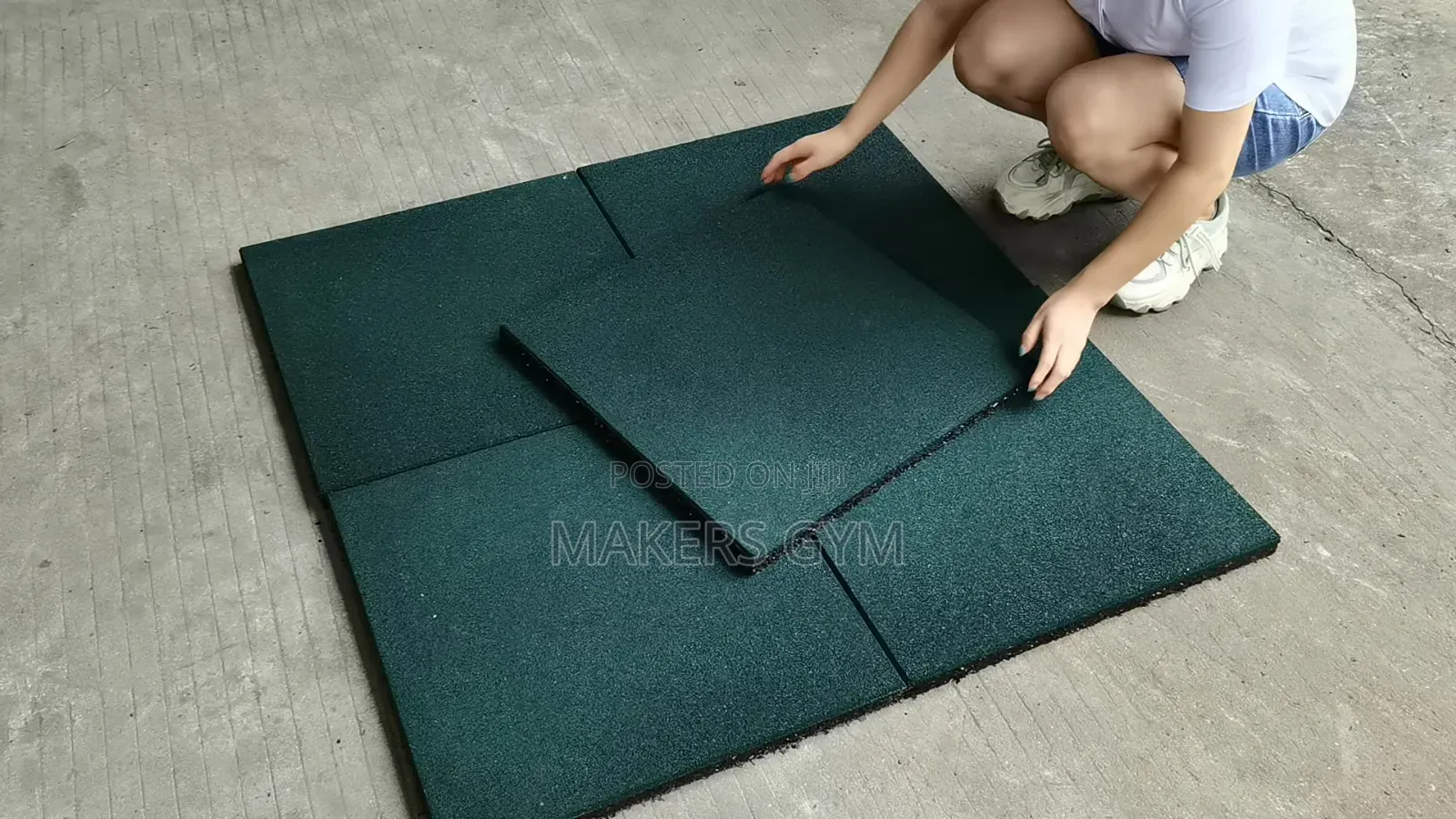 Gym /Commercial /Private Mat (Rubber) 1 Square Meter