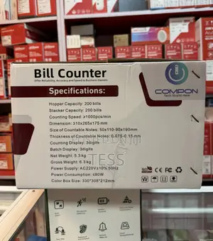 Compon Bill Counter Money Counter With Uv, Mg, Ir, Dd