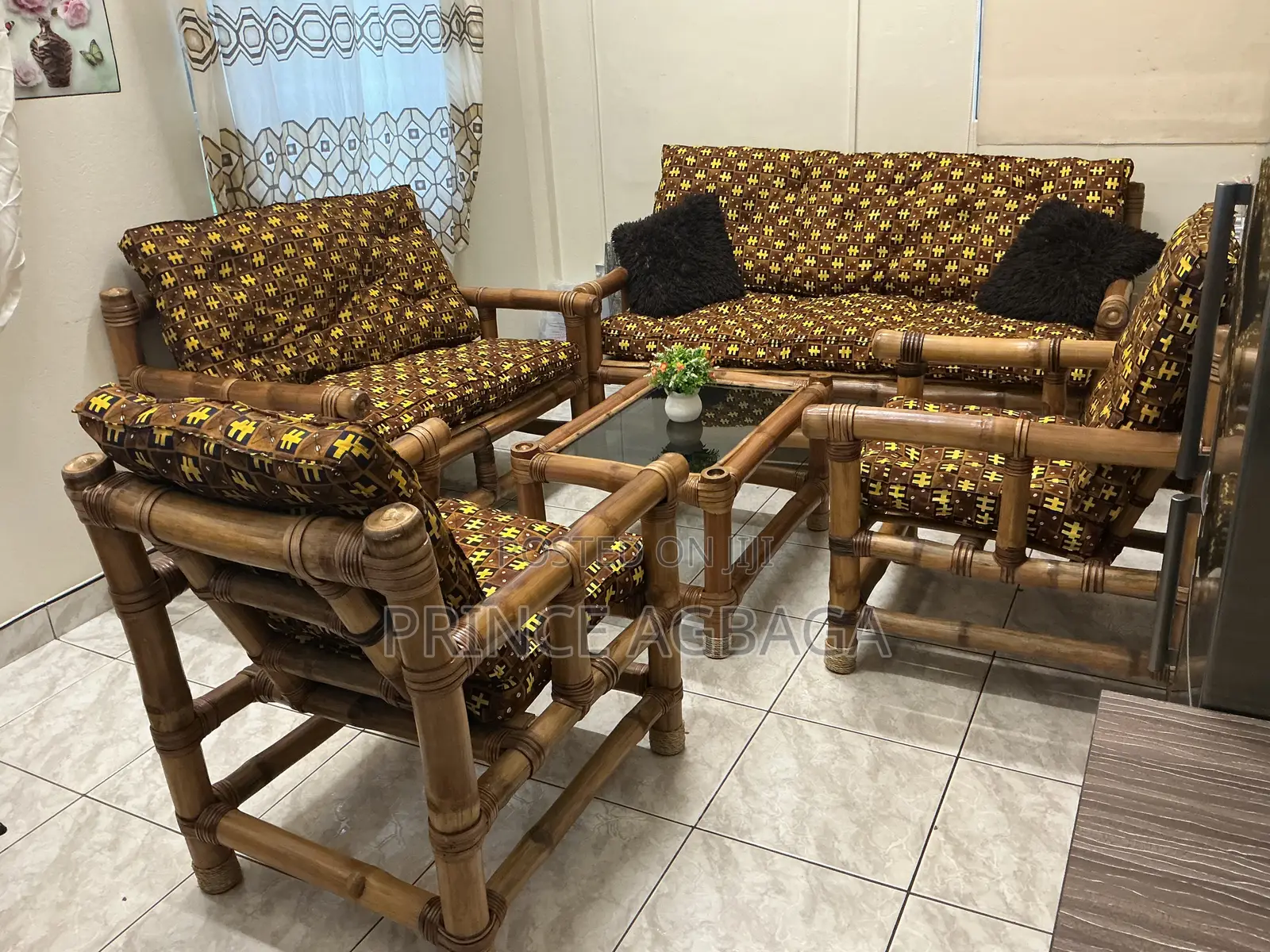 Complete Bamboo Room Sofa Set