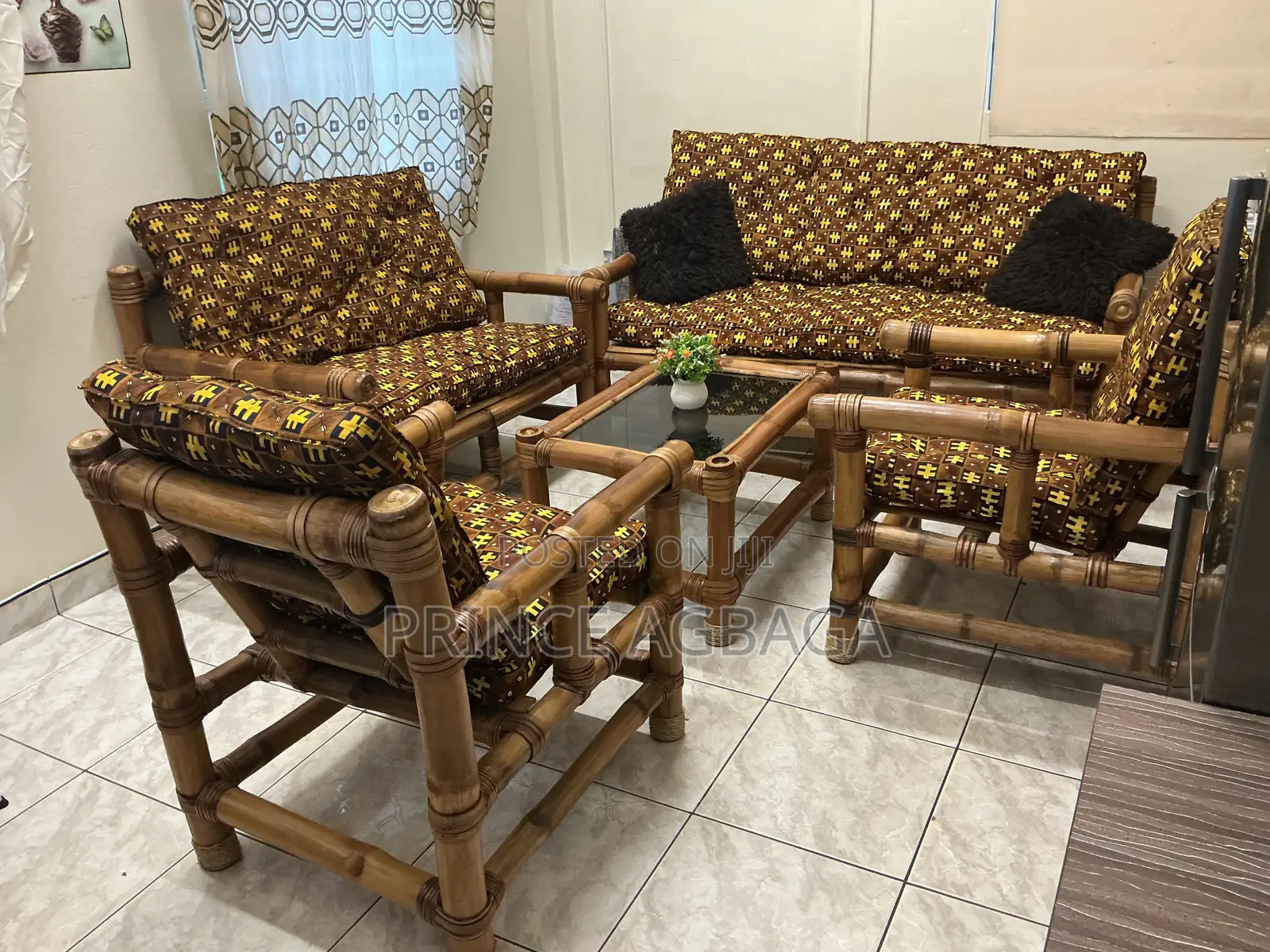 Complete Bamboo Room Sofa Set