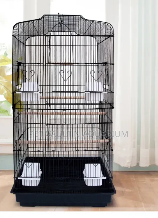 Long Metallic Bird Cage