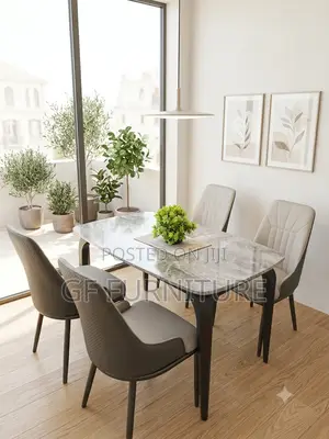 4seater Dining Marble Table Set