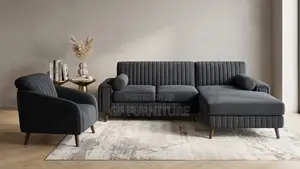 Modern L Shape Sofa and Armchair Living Room Set