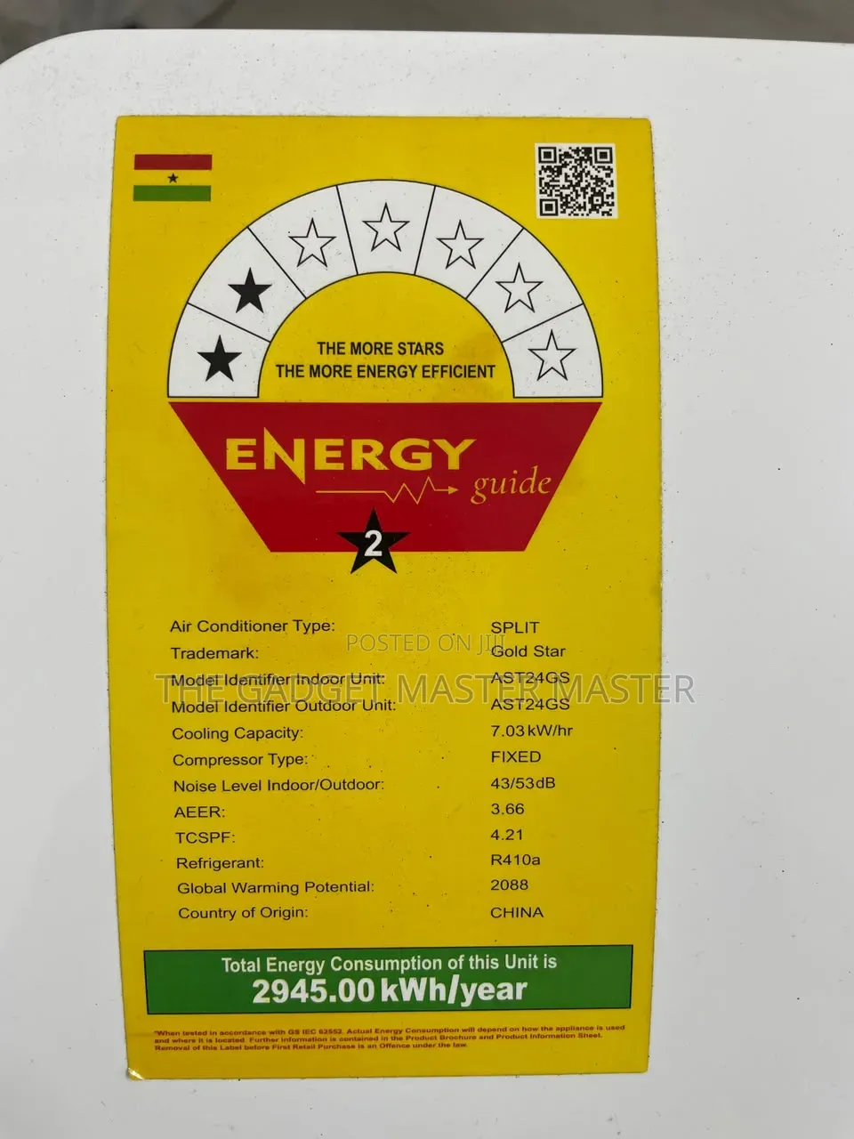 Gold Star Ast24gs 2.5hp Split Air Conditioner