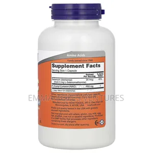 Now Nac 600mg, 250 Caps