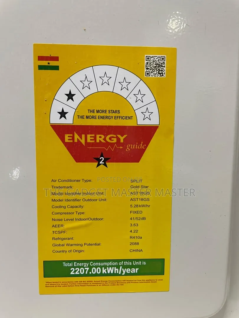 Gold Star Ast18gs 2.0 Hp Split Air Conditioner