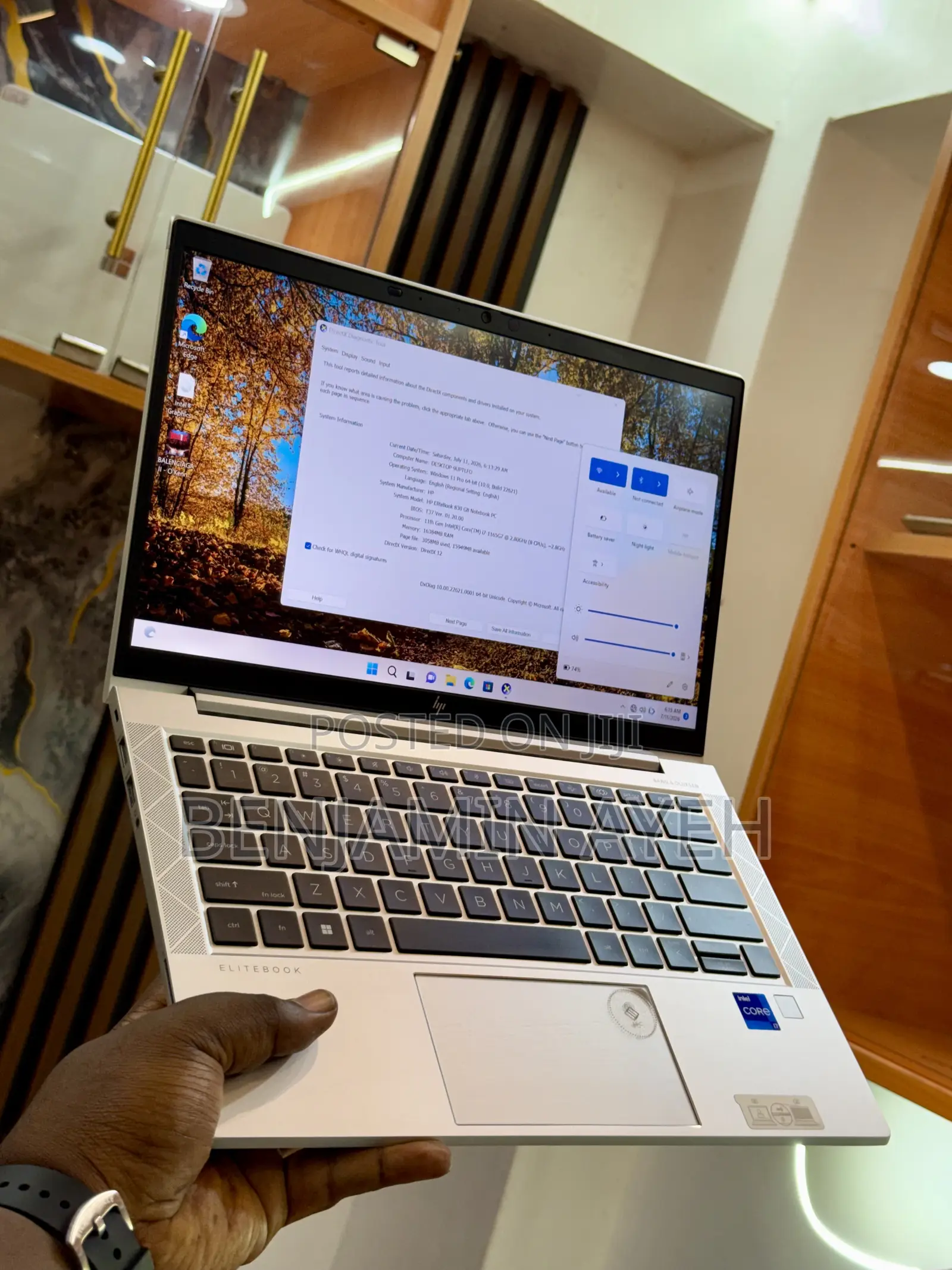 Laptop HP EliteBook 830 G8 16GB Intel Core i7 SSD 256GB