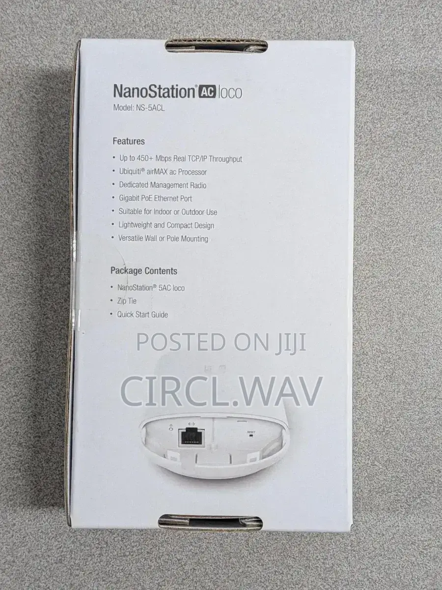 Ubiquiti Nanostation 5ac Loco + 24v Gigabit Poe Adapter