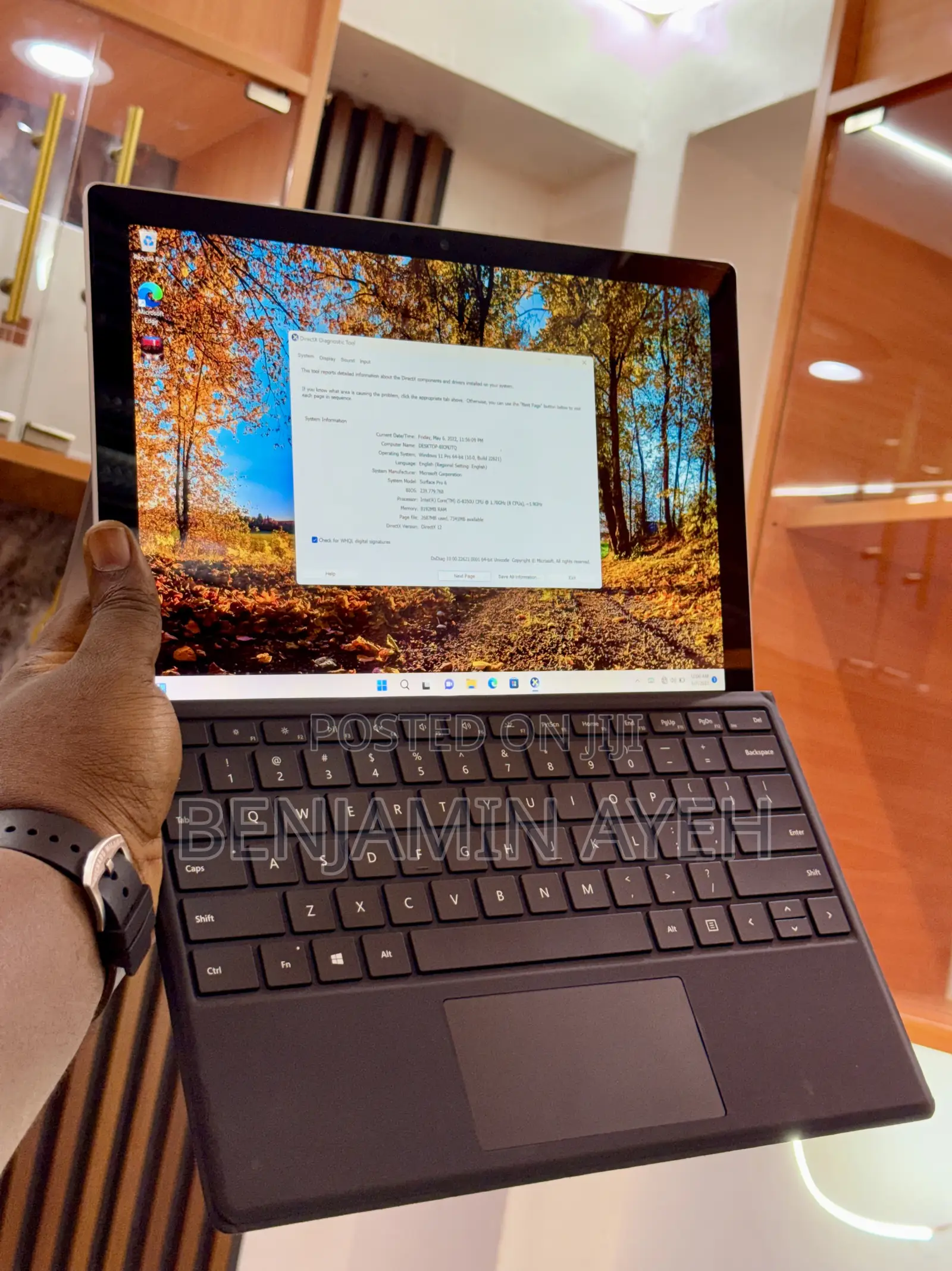 Laptop Microsoft Surface Pro 6 8GB Intel Core i5 SSD 256GB