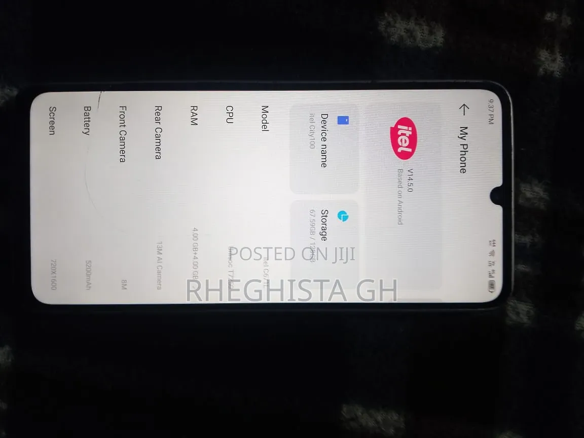 Itel City 100 128 GB Gray