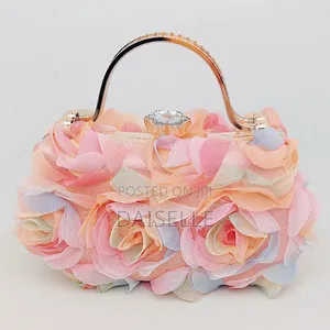 Fluffy Floral Clutch