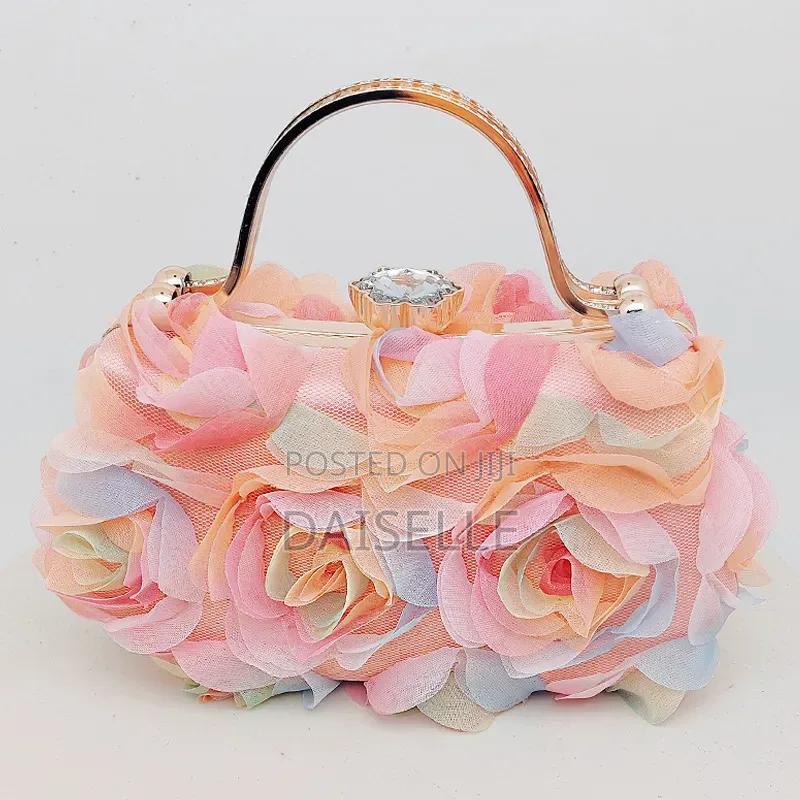 Fluffy Floral Clutch