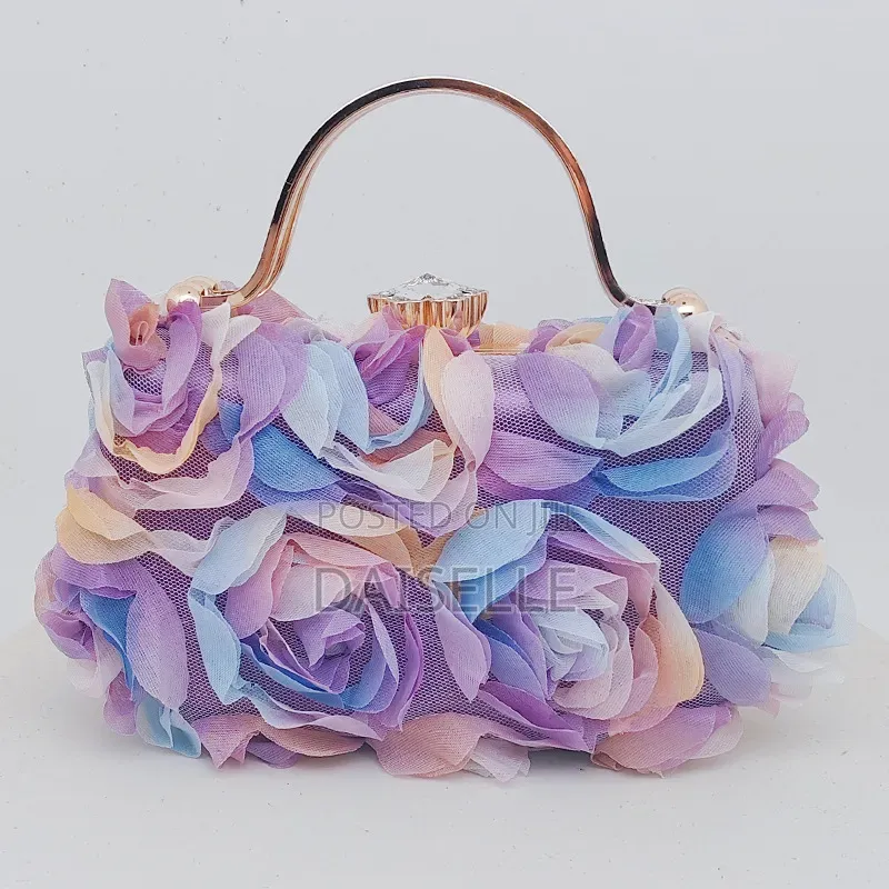 Fluffy Floral Clutch