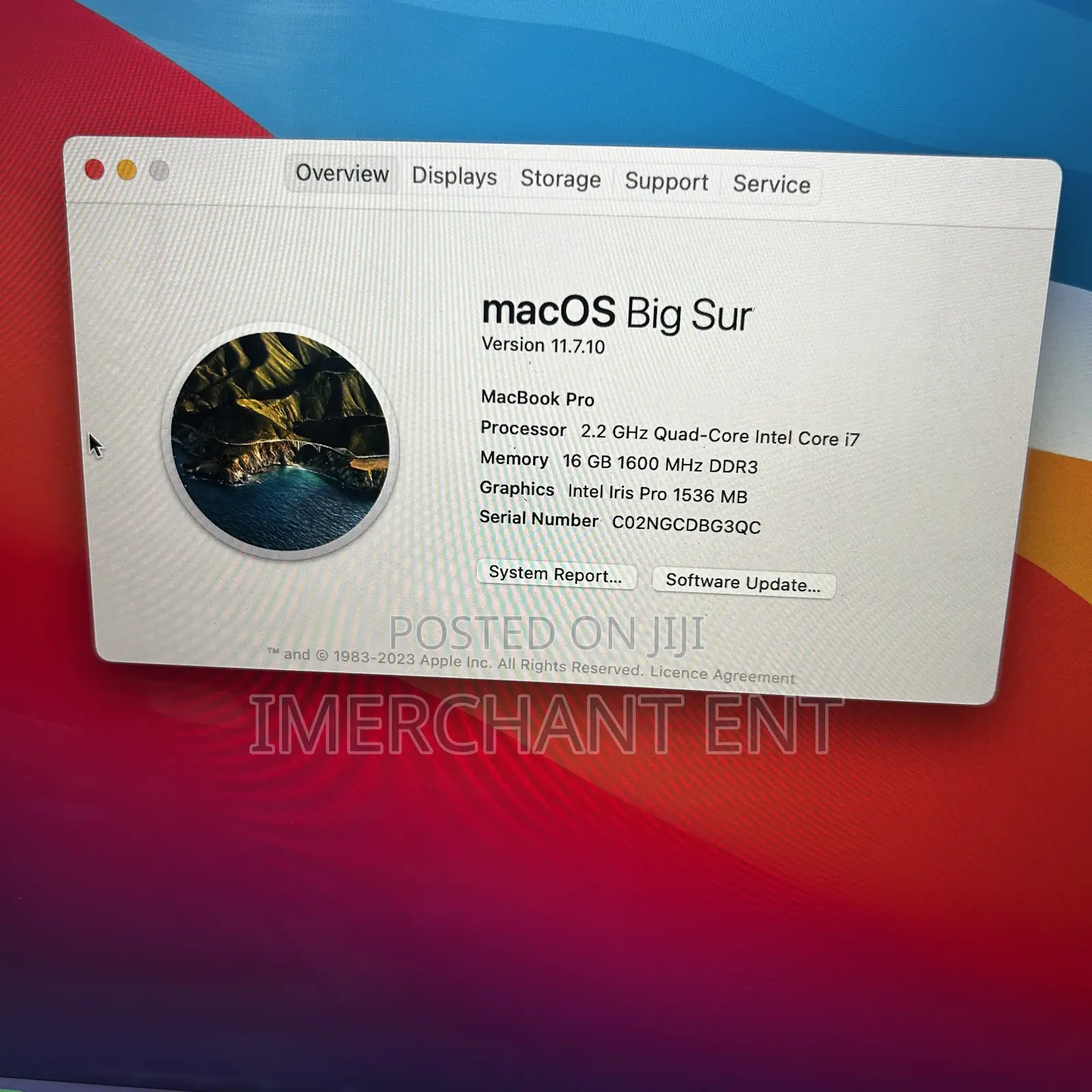 Laptop Apple MacBook 2015 16GB Intel Core i7 SSD 256GB